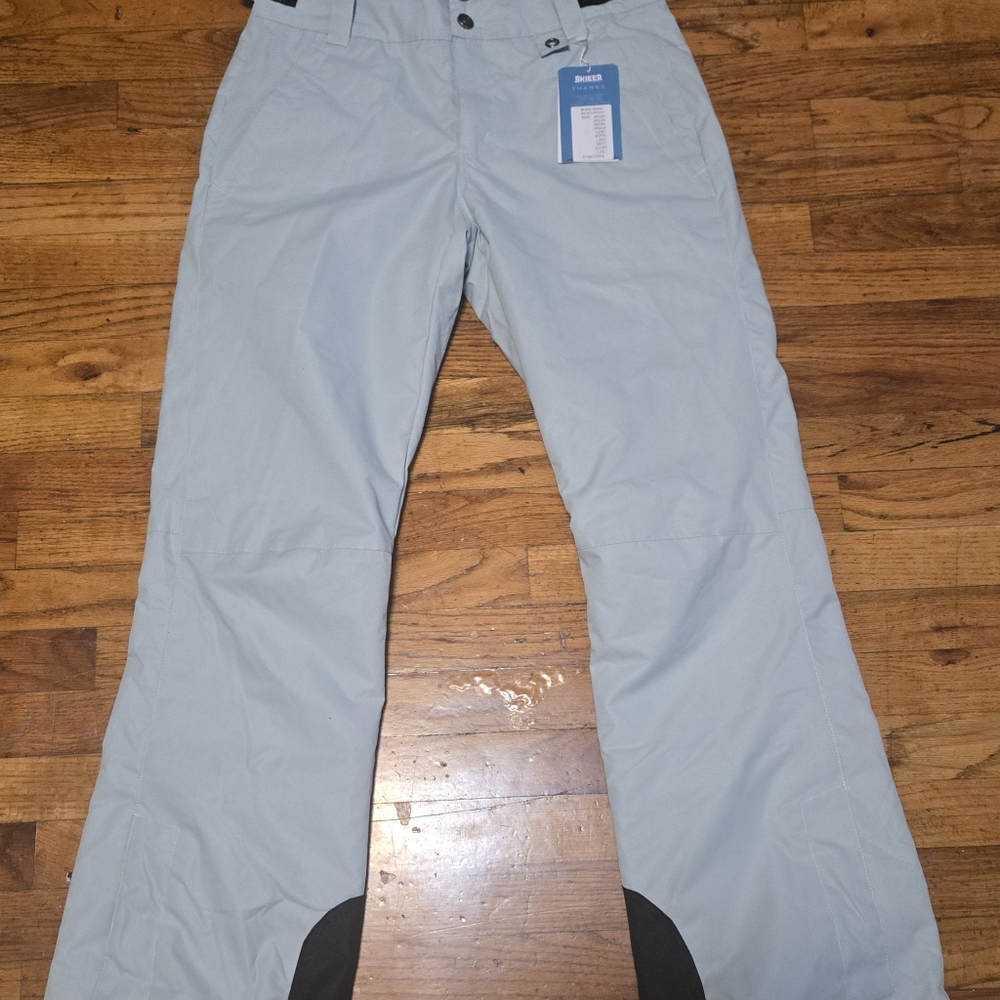 SKIEER Insulated Waterproof Ski Snowboard Pants Women's Medium 33x31.5 Blue-NWT